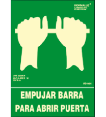Imagen de Señal Empujar barra para abrir puerta