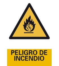 Producto Señal Peligro de Incendio