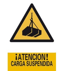 Producto Señal ¡Atención! Carga Suspendida
