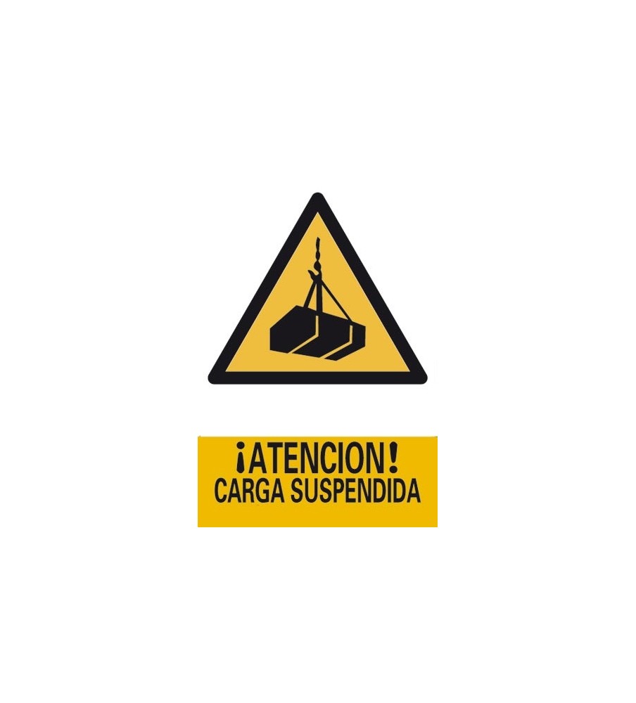 Imágenes Señal ¡Atención! Carga Suspendida