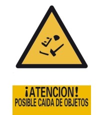 Producto Señal ¡Atención! Posible caída de objetos