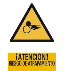 Producto Señal ¡Atención! Riesgo de Atrapamiento