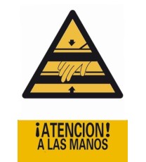Producto Señal ¡Atención! A las manos