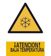 Producto Señal ¡Atención! Baja Temperatura