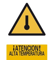 Producto Señal ¡Atención! Alta Temperatura