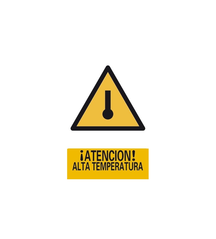 Imágenes Señal ¡Atención! Alta Temperatura