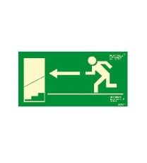 Producto Señal Salida izquierda bajada escalera