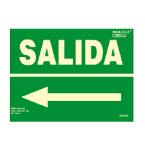 Producto Señal Salida flecha izquierda