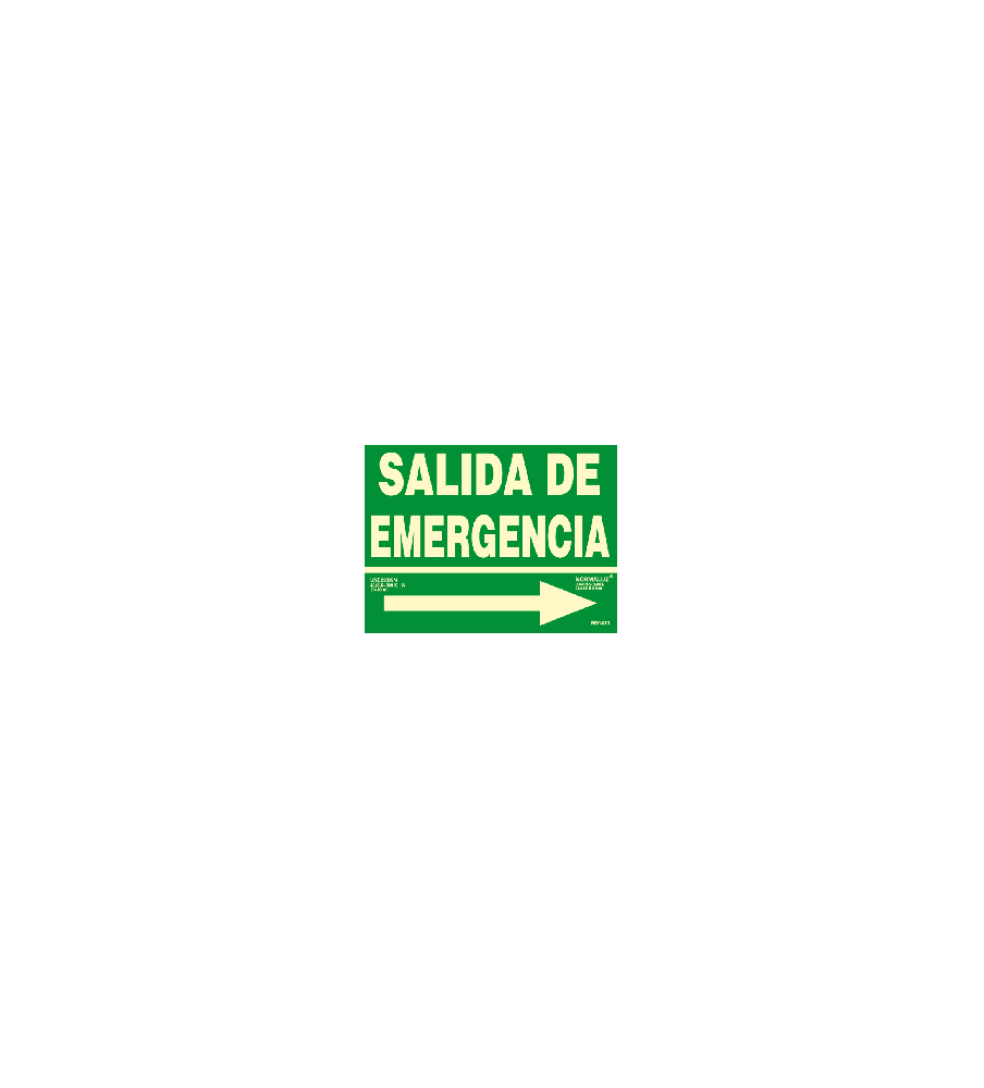 Imágenes Señal Salida de emergencia flecha derecha
