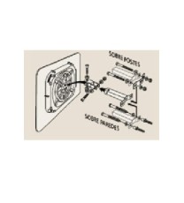 Imagen Espejos seguridad Marco Rojo/blanco. Acero Inox. 