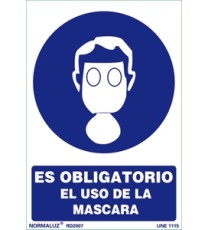 Producto Señal es obligatorio el uso de la mascara