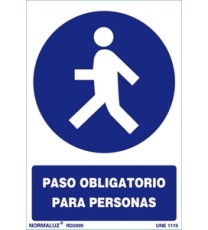 Producto Señal paso obligatorio para personas 
