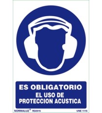 Producto Señal es obligatorio el uso de proteccion acustica