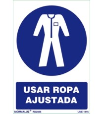 Producto Señal  usar ropa ajustada