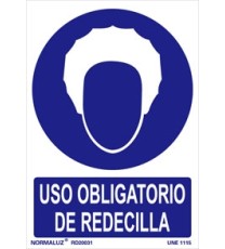 Producto Señal uso obligatorio de redecilla