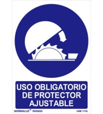 Producto Señal uso obligatorio de protector ajustable
