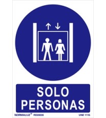 Producto Señal solo personas