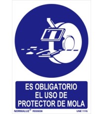 Producto Señal es obligatorio el uso de protector de mola