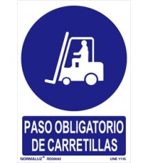 Producto Señal paso obligatorio de carretillas