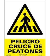 Producto Señal peligro cruce de peatones