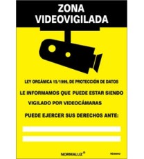 Producto Señal zona videovigilada