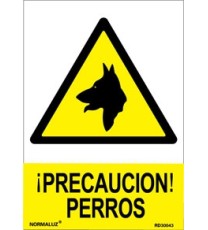 Producto Señal precaucion perros