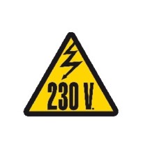 Producto Señal triangulo 230V.