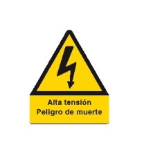 Producto Señal alta tension peligro de muerte
