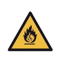 Producto Señal adhesiva peligro de incendio