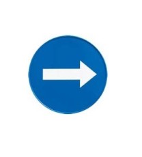 Producto Señal para panel piramidal. Flecha direccional