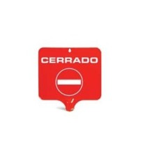 Producto Señal para panel piramidal. Cerrado