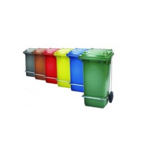 Fotografía Contenedor residuos 120l con ruedas