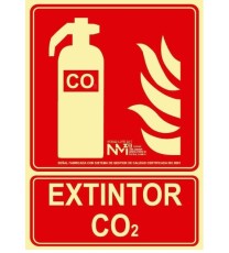 Producto Señal extintor CO2...