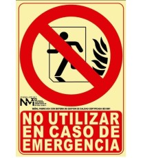 Producto Señal No utilizar en caso...
