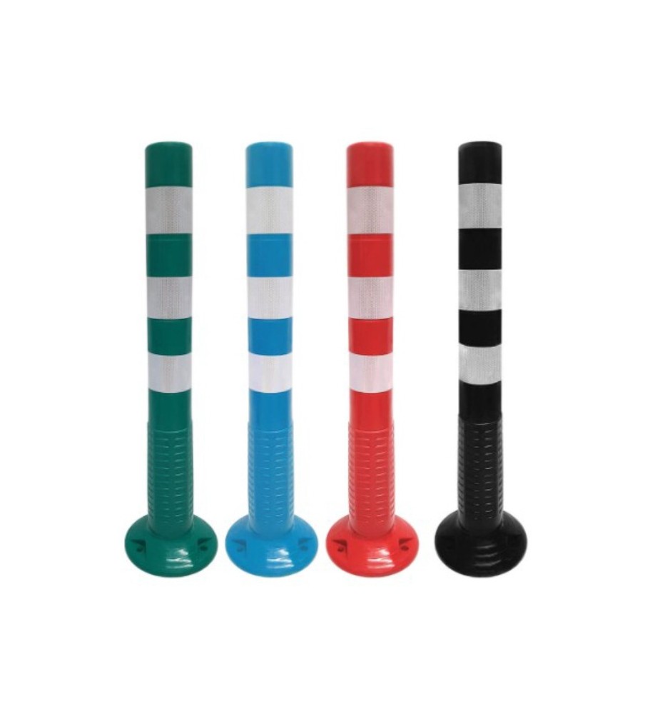 Foto Bolardo flexible con 3 franjas reflectantes varios colores