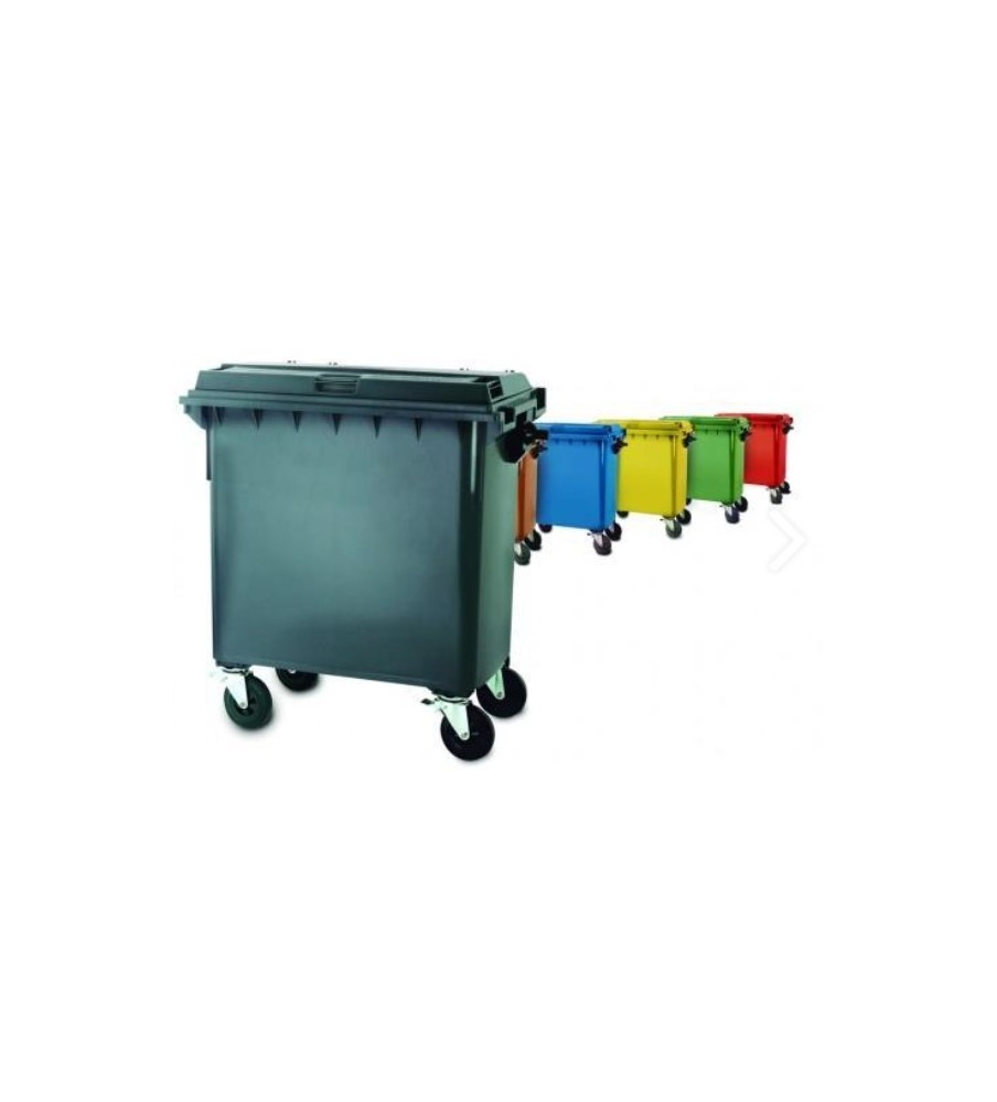 Foto Contenedor residuos 800l con ruedas