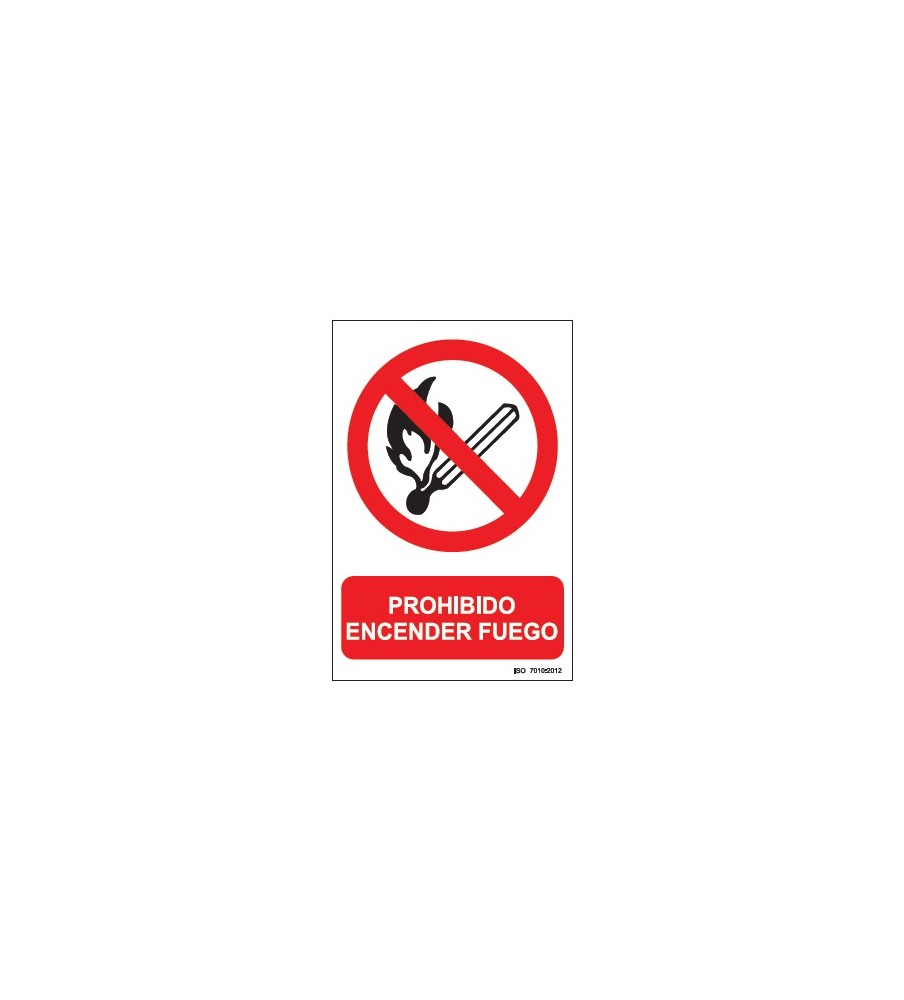 Foto Señal Prohibido Encender fuego