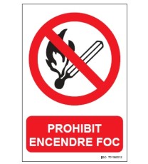 Imagen senyal prohibit encendre foc