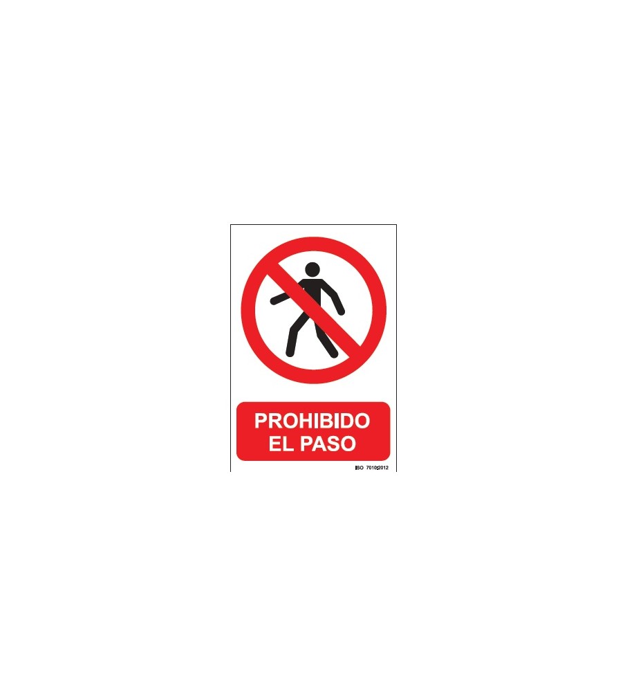 Imágenes señal prohibido el paso