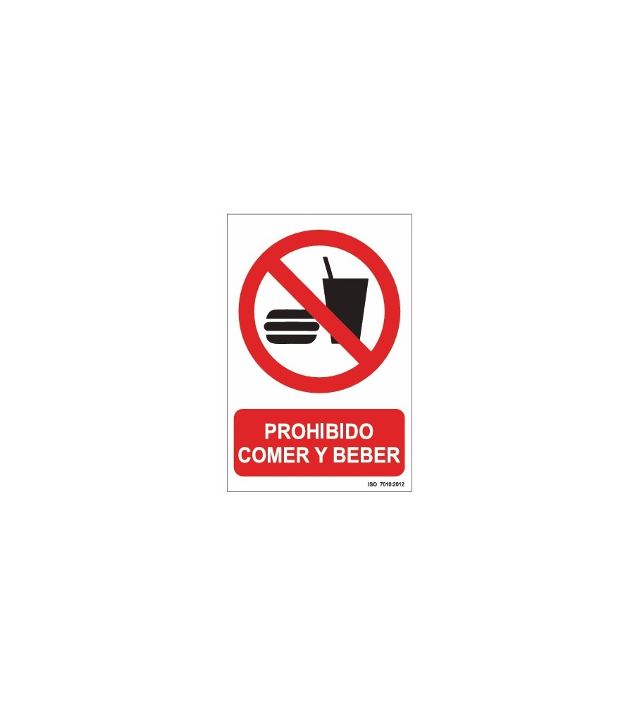 Imágenes señal prohibido comer y beber