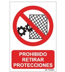Producto Señal prohibido retirar...