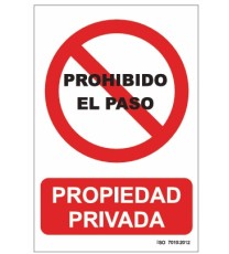 Producto Señal Prohibido el paso...