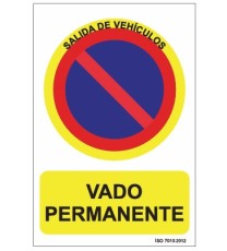 Producto señal vado permanente