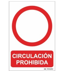 Producto señal circulación prohibida