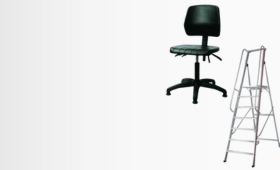 Sillas ergonómicas y escaleras